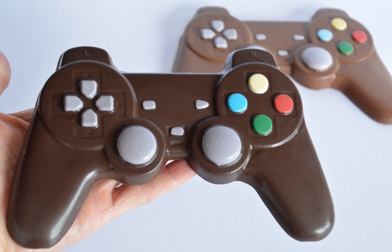 Chocolate Video Game Controller , Chocolate Playstation Controller, Chocolate Game Controller, Chocolate Video, Gamer Gift, Wedding Favor image 2