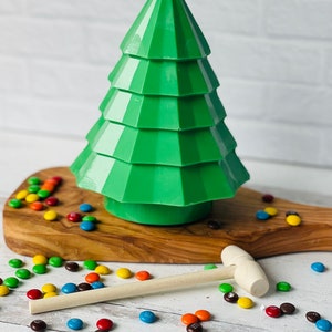 Breakable Christmas Tree, Gender reveal, Smashable Christmas tree, Breakable Chocolate, Chocolate Christmas Tree, Stocking Stuffer