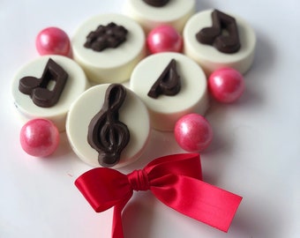 Music notes, Music Note, Chocolate, Cookies, Gifts for Her, Musical Theater, Musical, Music Gift, Chocolate Gift, G Clef, Treble Clef