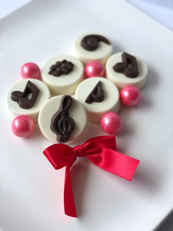 Music notes, Music Note, Chocolate, Cookies, Gifts for Her, Musical Theater, Musical, Music Gift, Chocolate Gift, G Clef, Treble Clef Il_570xn