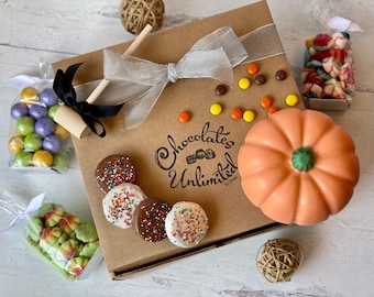 Breakable Chocolate Pumpkin, Halloween, Fall Treat, Trick or Treat, Pumpkin Breakable, Halloween Candy, Halloween treat, You've been Booed
