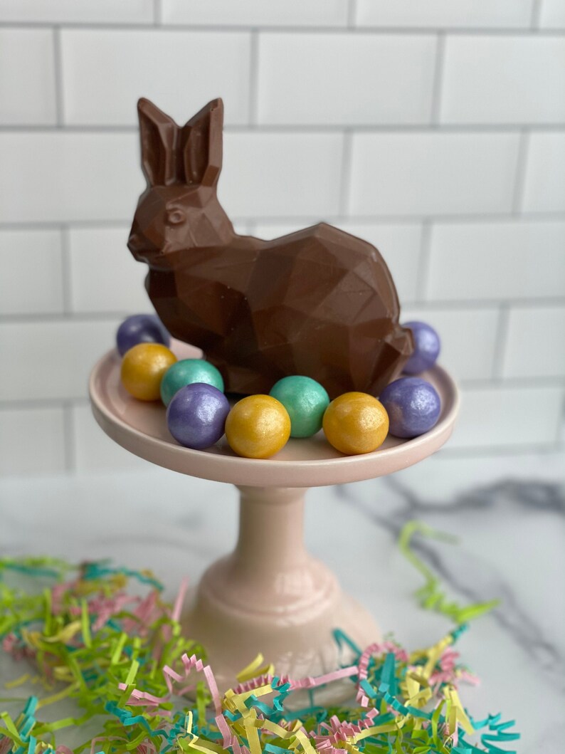 Breakable Easter Bunny Chocolates Easter Basket Chocolate Etsy