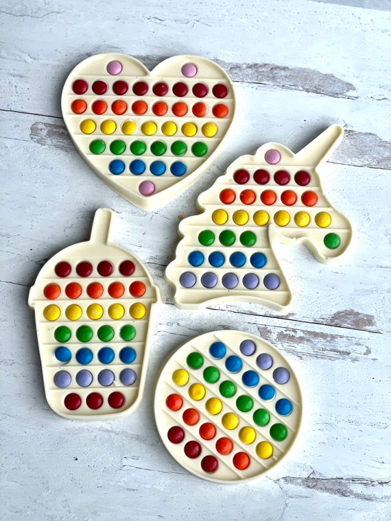 Chocolate Pop it, Pop Its, Fidget Toy, Pop it Favors, Pop it Birthday, Fidget Toy, Birthday Party, Birthday gift Il_570xn