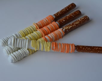 Halloween Themed Chocolate Covered Pretzels