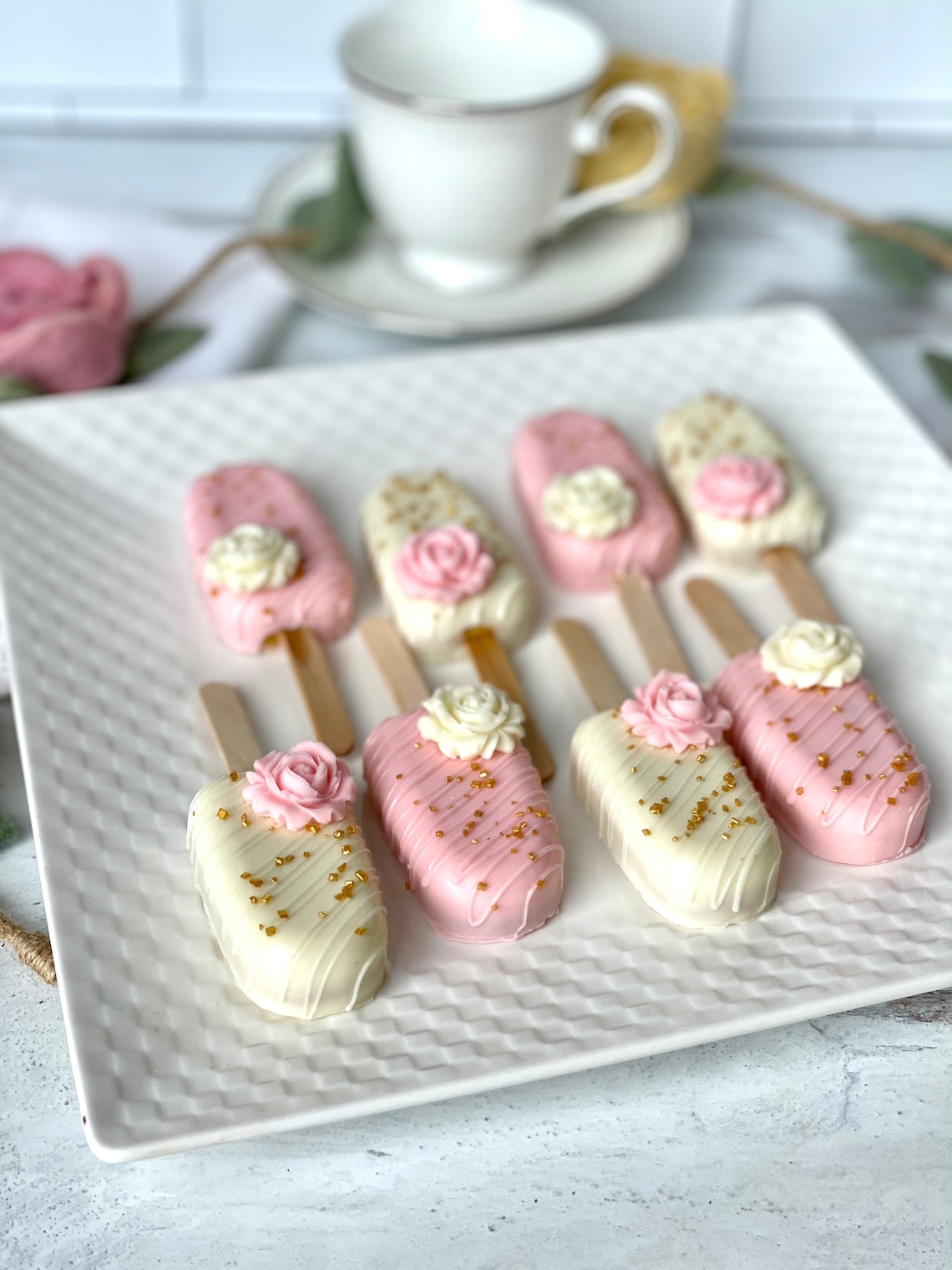 Baby Shower Favor Cakesicles First Birthday Elegant Wedding Etsy