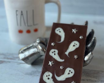 Ghost Themed Chocolate Bark (Set of 2)