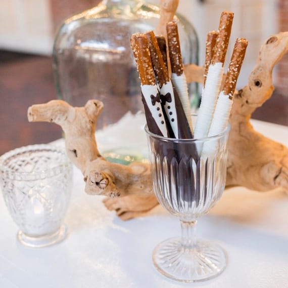 Chocolate Pretzel Wedding Favor (12), Chocolate Wedding Favor