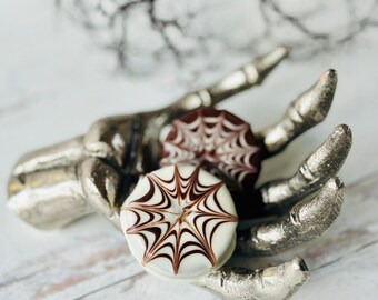 Spider Web Themed Chocolate Dipped Oreos (Set of 12)