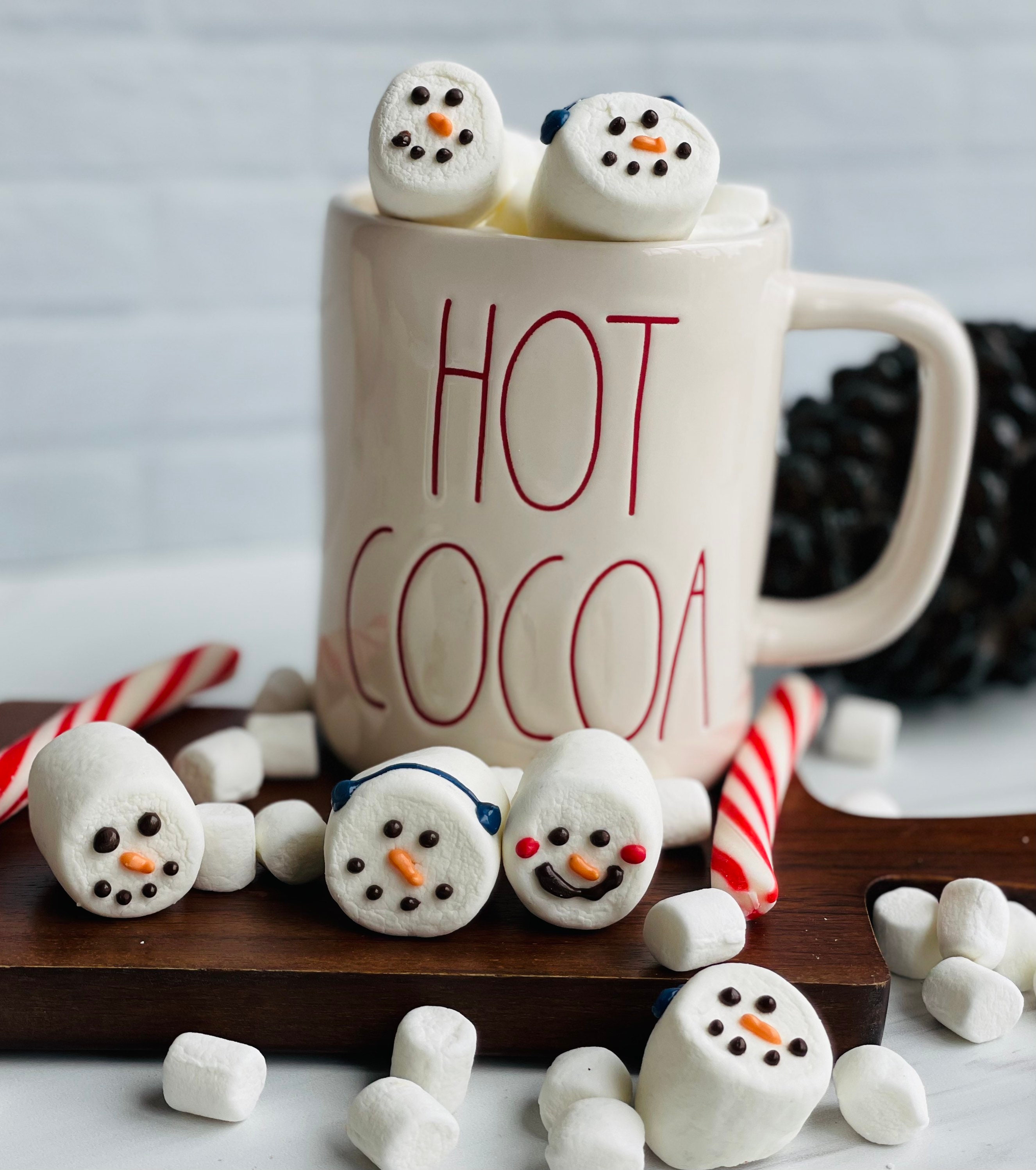 Snowman Marshmallow Hot Cocoa Toppers - The Suburban Soapbox