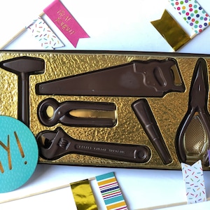 Chocolate Tools Gift Box, Chocolate Gifts, Dark Chocolate, Chocolate Father&#39;s Day, Chocolate Birthday, Chocolate Husband, Chocolate Dad,