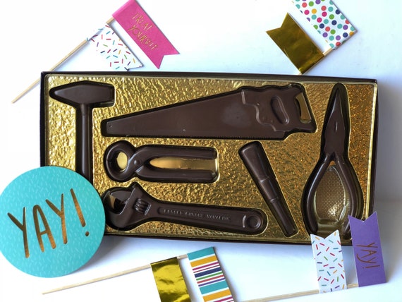 Chocolate Tools Gift Box, Chocolate Gifts, Dark Chocolate, Chocolate Father's Day, Chocolate Birthday, Chocolate Husband, Chocolate Dad, Il_570xn