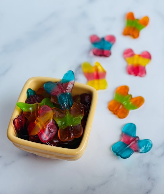 Gummies Gummy Butterfly Gummy Candy Candy Box Candy Cart 