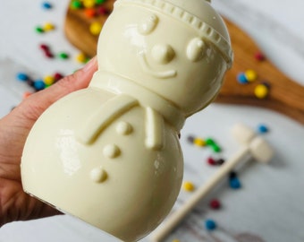 Muñeco de nieve rompible, Revelación de género, Muñeco de nieve aplastable, Regalo de Navidad rompible, Relleno de medias, Regalos de Navidad, Muñeco de nieve navideño, Chocolate
