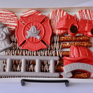 Firefighter, Chocolate Firefighter Gift, Firefighter Wife, Fireman, Thin Red Line, Custom Firefighter Gift, Firefighter Birthday, Firemen