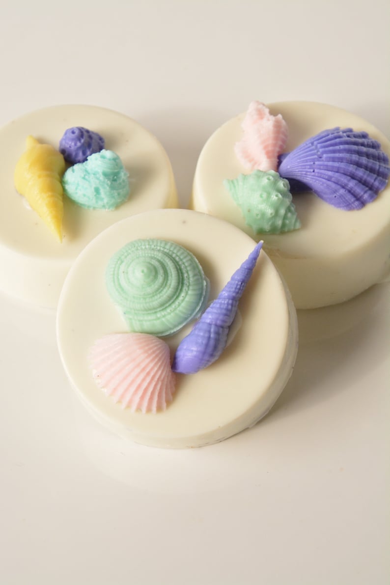 Sea Shell Chocolate Covered Cookies, Gourmet Chocolates, Beach wedding, Party Favors, Handmade, Wedding Favors, Bridesmaid Gift image 2