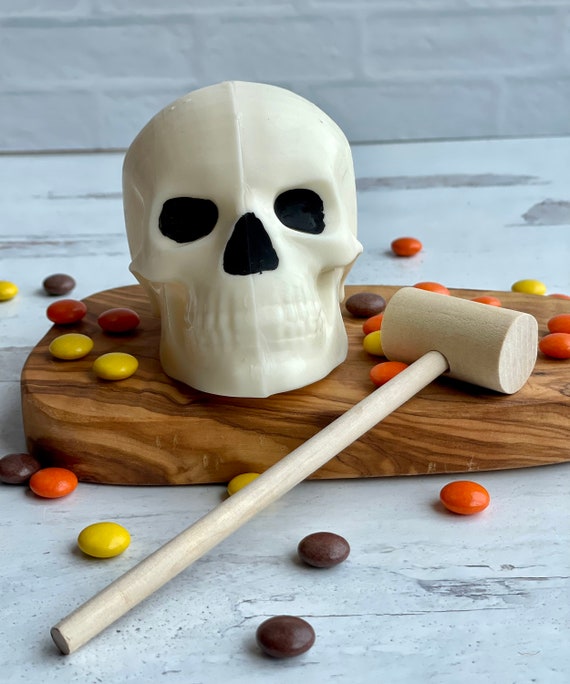Breakable Chocolate Skull, Halloween, Fall Treat, Trick or Treat, Skull Breakable, Halloween Candy, Halloween treat, You've been Booed Il_570xn
