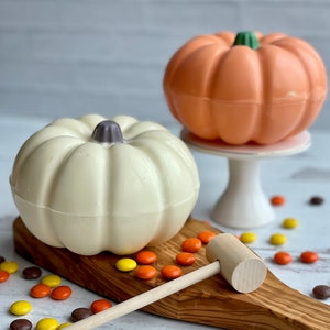 Breakable Chocolate Pumpkin, Halloween, Fall Treat, Halloween Decor, Pumpkin Breakable, Halloween Party, Autumn,Happy Halloween, Kids