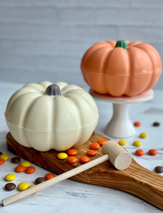 Breakable Chocolate Pumpkin, Halloween, Fall Treat, Halloween Decor, Pumpkin Breakable, Halloween Party, Autumn,Happy Halloween, Kids Il_570xn