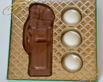 Chocolate Golf, Chocolate Golf Gift, Retirement Chocolate, Golfing Chocolates, Chocolate Father's Day, Chocolate Husband Gift, Chocolate Dad