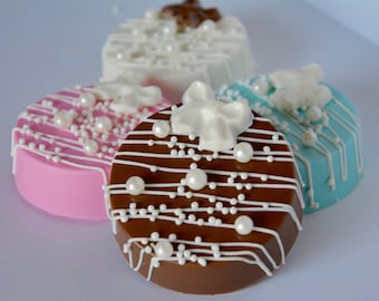 Schokoladenüberzogene Kekse (12), Babypartybevorzugungen Schokolade, Schokoladenhochzeitsgeschenke, Süßigkeitsbüffet, Taufbevorzugungen, erste Kommunionbevorzugungen