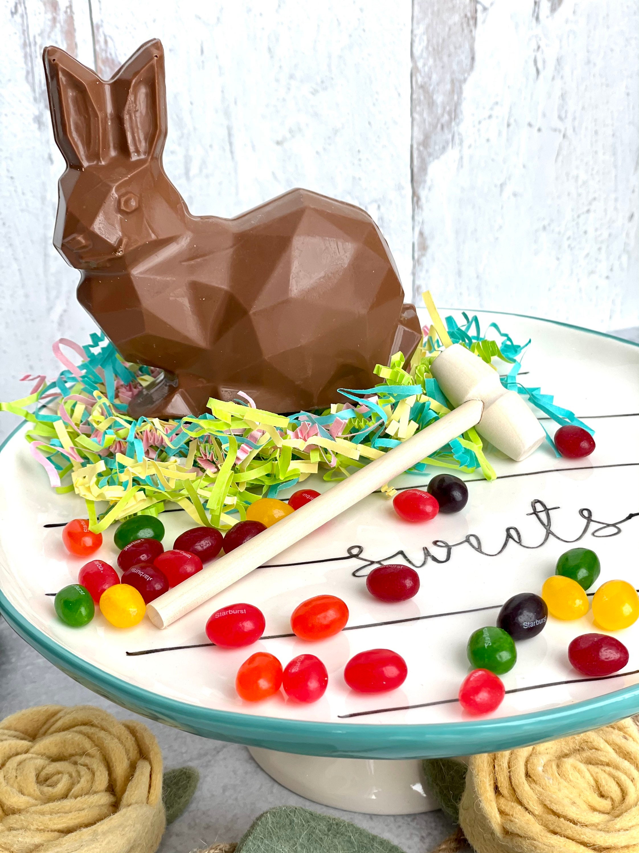 Breakable Easter Bunny Chocolates Easter Basket Chocolate Etsy