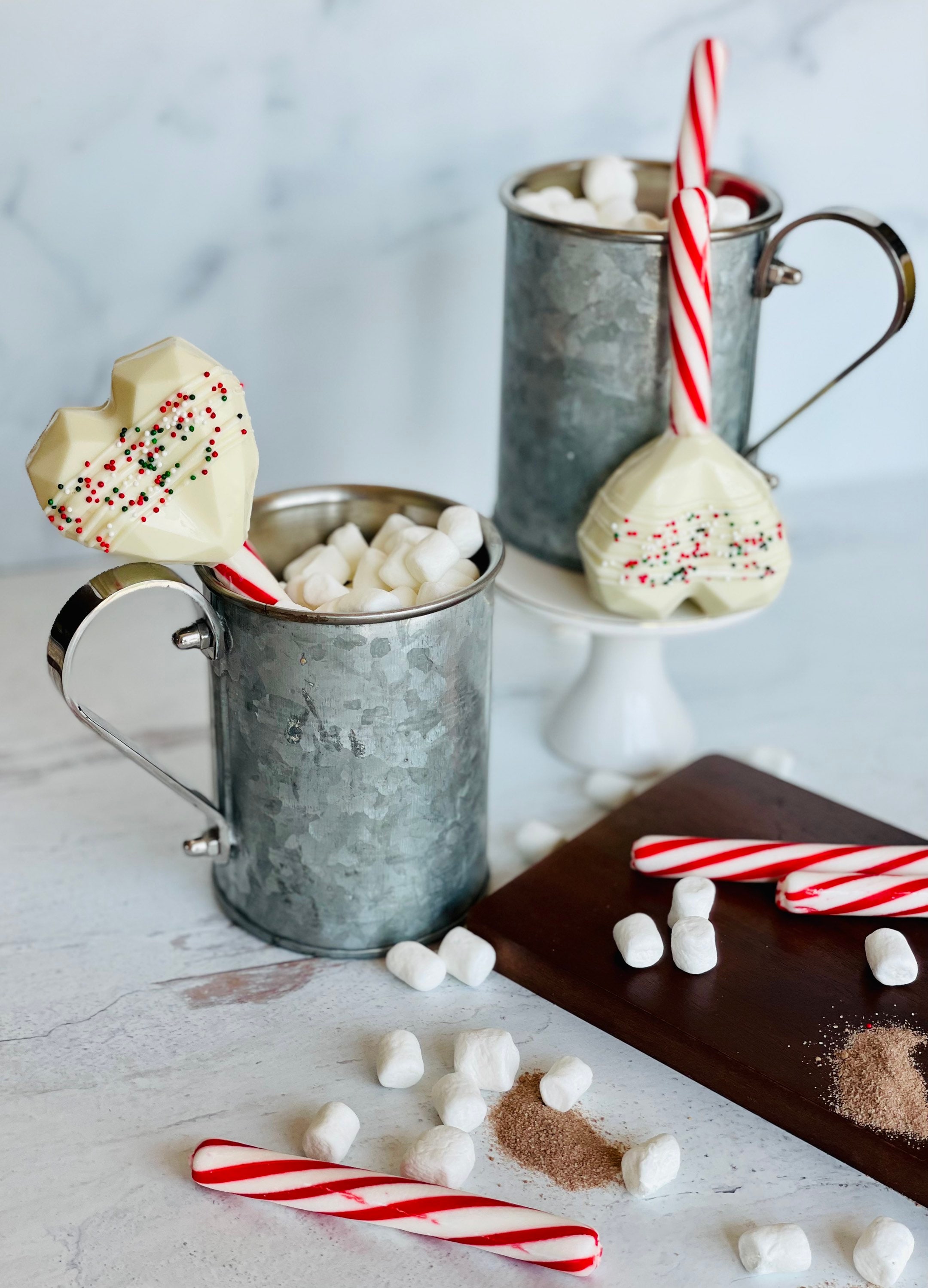 Set of 2 Hot Chocolate Peppermint Bomb, Chocolate Bombs, Cocoa Bombs ...
