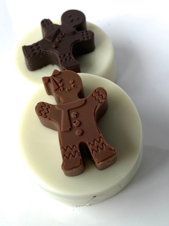 Chocolate Covered Oreo Gingerbread Man, Santa Cookies, Holiday Cookies, Christmas Gift, Chocolate Gift, Baby Shower, Gingerbread Men Il_570xn
