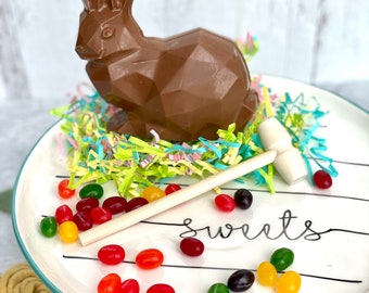 Breakable Easter Bunny Chocolates, Easter Basket, Chocolate Bunny, Easter Bunny, Easter Candy, Easter Treat, Easter Candy, Sitting Bunny