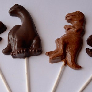 Chocolate Dinosaur Lollipops 12, Chocolate Dinosaur, Chocolate Dinosaur Favors, Dinosaur Party Chocolates, Dinosaur Chocolate Candy, Candy image 5