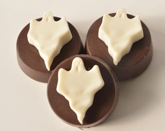 Chocolate Covered Ghost Cookies