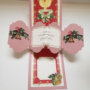 Tarjeta emergente de Navidad, tarjeta giratoria y pop de Navidad, tarjeta dimensional 3D de temporada, tarjeta navideña, tarjeta de Navidad hecha a mano