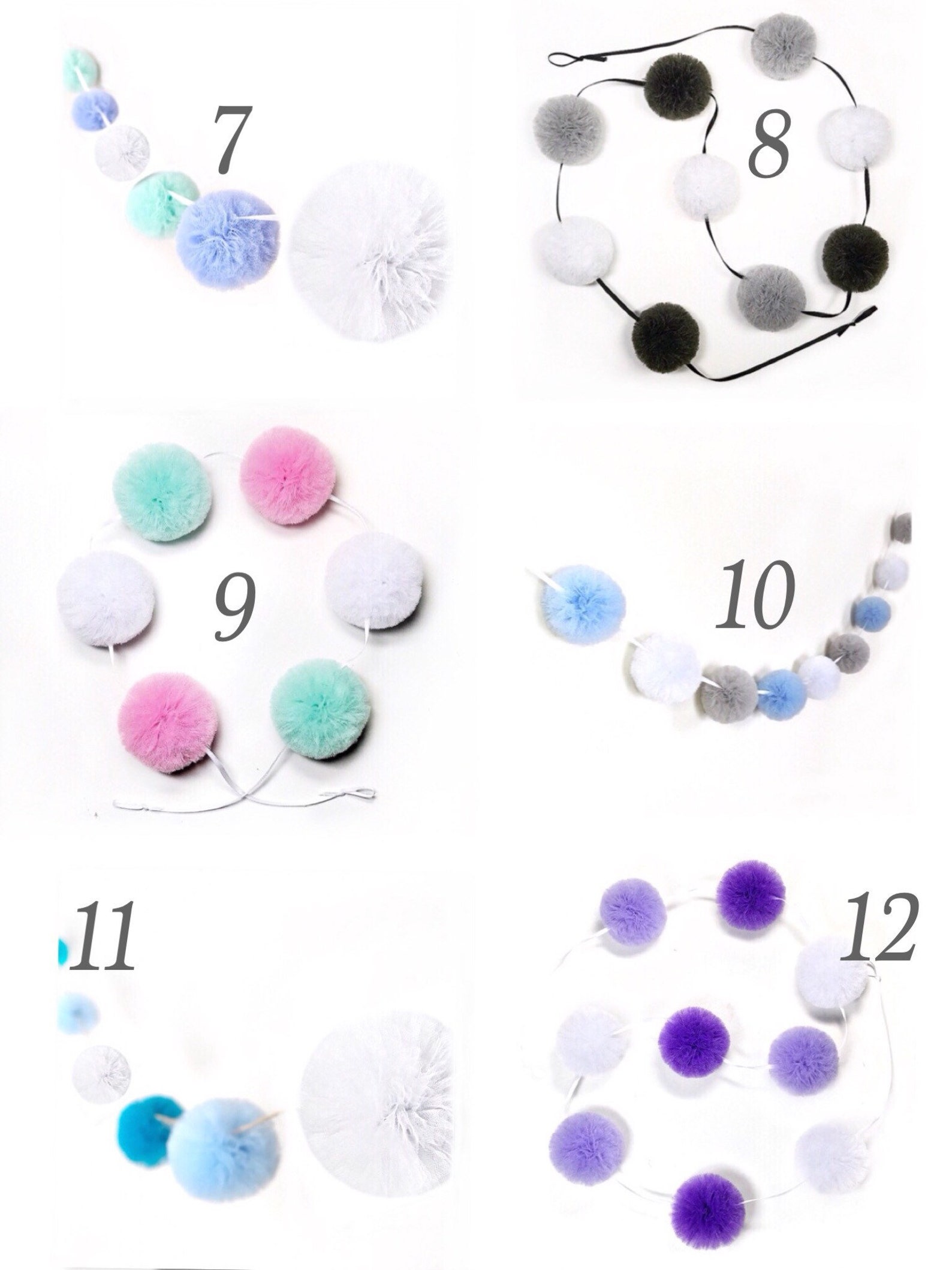 Pom Pom Decor Pom Pom Garland Nursery Garland Baby Room Etsy UK