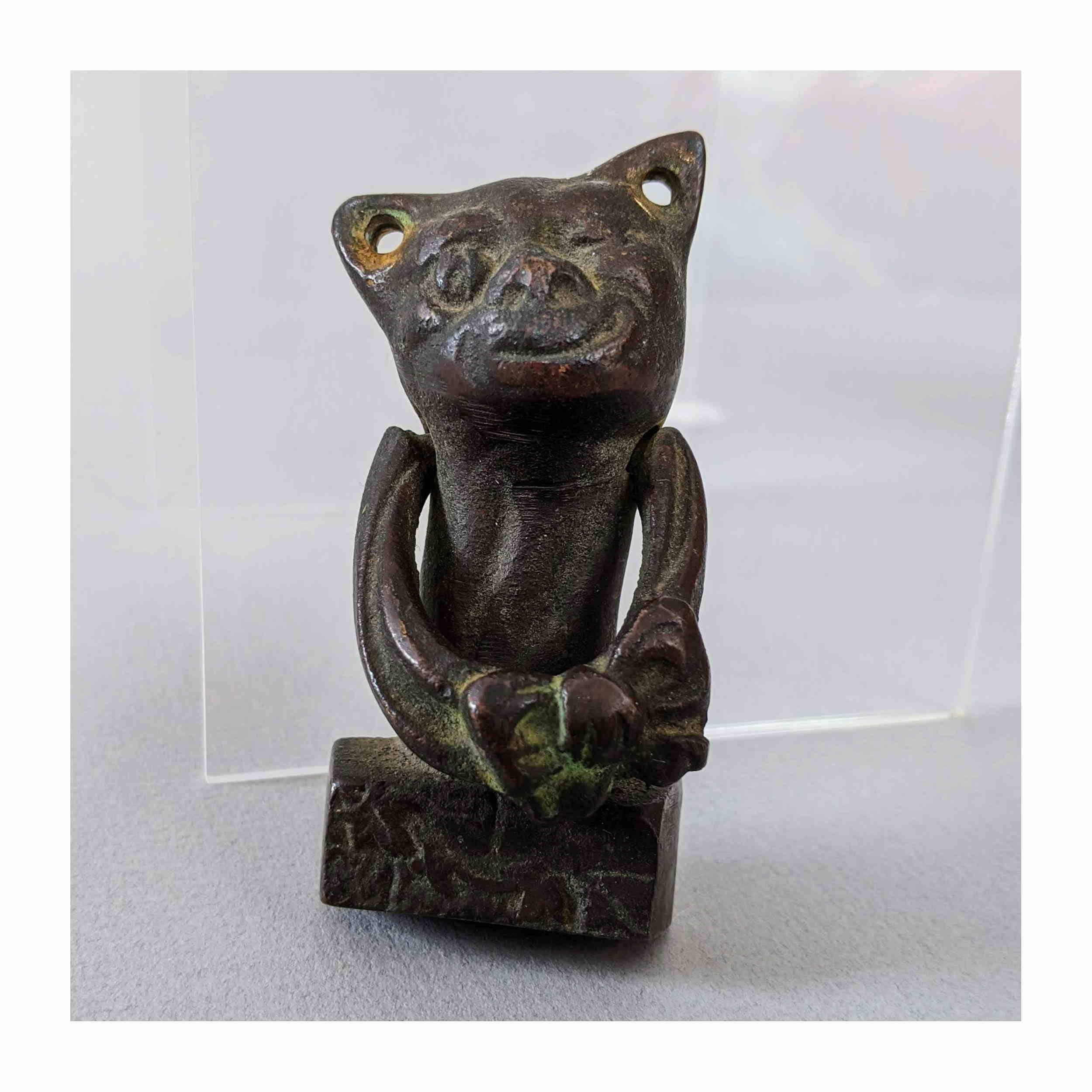 Vintage Brass Door Knocker Cheshire Cat Alice in Wonderland Etsy