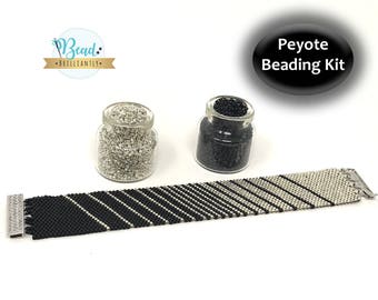 DIY Beading Kit | Beaded Bracelet Includes All Jewelry Making Kit Supplies | DIY Kit | Peyote Bracelet | Beading Patterns | Mothers Day Gift