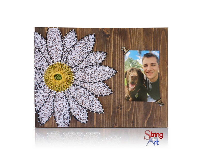 Daisy String Art Kit  DIY String Art Picture Frame Daisy image 0