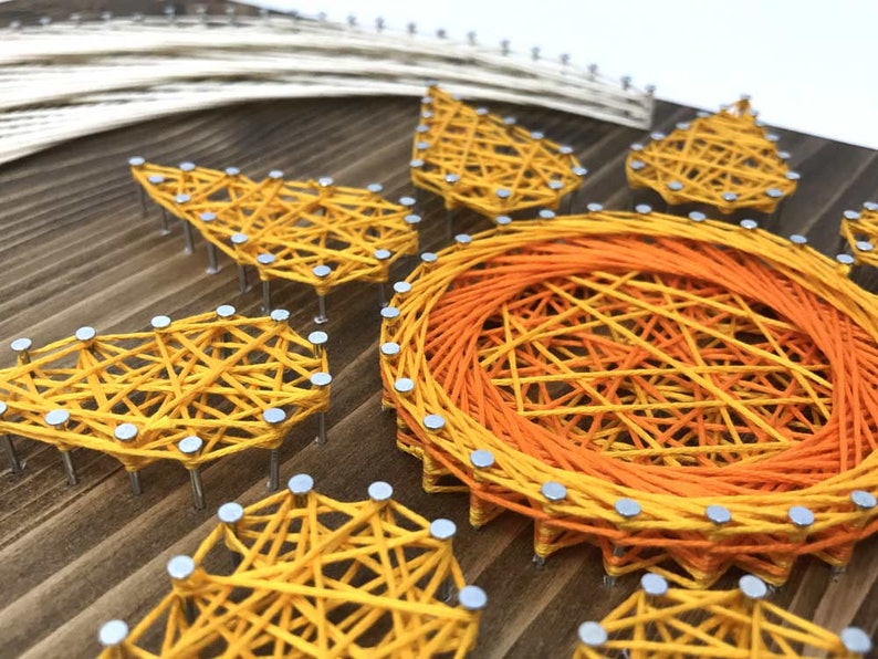 Sun & Moon String Art Kit DIY Kit Includes All Supplies Etsy