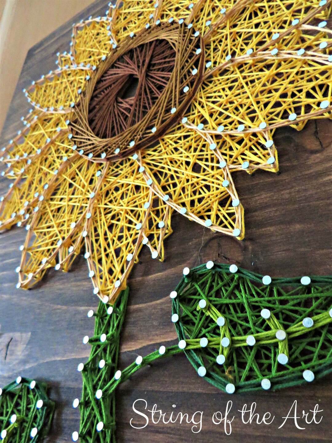 Sunflower String Art Kit | Crafts For Adults | Craft Kits | Sunflower Gifts | Christmas Gift | Arts and Crafts | DIY Kit | Sunflower Decor