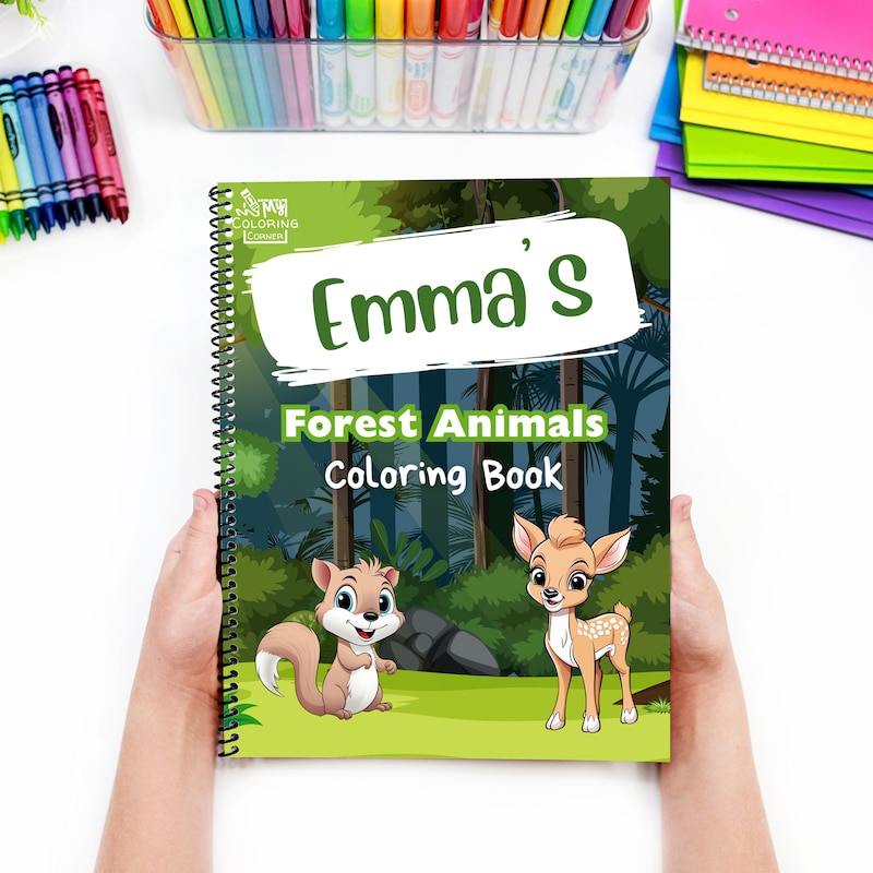 Animal Coloring Book - Etsy