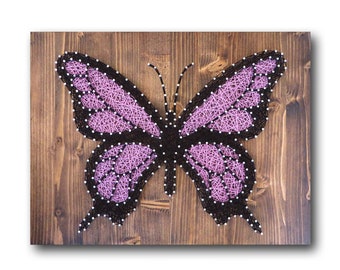 Butterfly String Art Kit - DIY Kit Includes All Craft Supplies, Butterfly Wall Art, Arts and Craft Kit for Adults and Teens, Gift for Mom