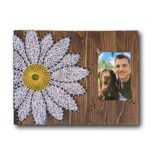 Daisy String Art Kit - DIY String Art Picture Frame, Craft Kit For Adults and Teens, Craft Gift for Grandma, Mother's Day Gift, DIY Kit