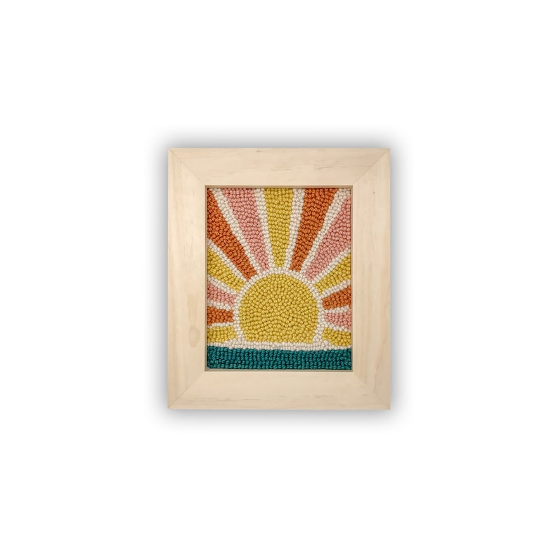 Sunrise Punch Needle Kit Sunset Punch Needle Craft Kit For image 0