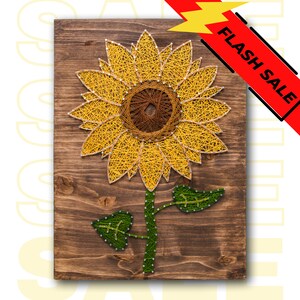 Sunflower String Art Craft Kit: Create Your Own Floral Wall Art