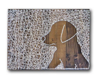 Puppy String Art Kit - All Supplies Included, DIY Craft Kit For Adults, Arts and Craft Set, Craft your Mother's Day Gift, Dog Home Decor