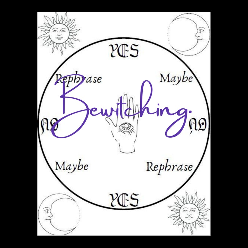 Printable Pendulum Boards for Scrying and Dowsing Divination - Etsy