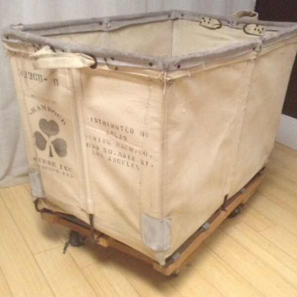 vintage garment, laundry cart