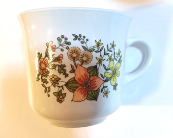 6 Vintage Corelle Indian Summer Tassen 6er Set - Vintage Teetassen Kaffeetassen von Corelle (Corning)