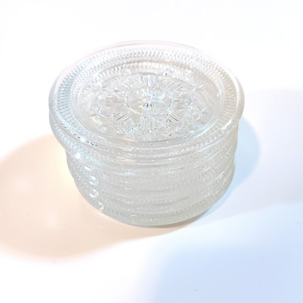 Clear Glass Coasters Etsy