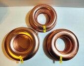 Assorted Round Circle Copper Molds - Copper Aluminum Jello Cake Molds Hanging Wall Decor Copper Round Circline Shapes