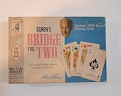 Goren's Bridge for Two Milton Bradley Bridge Game Set w Playing Cards