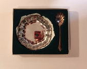 Boxed Oneida Silverplate Hostess Server and spoon from Belk